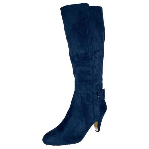 Bella Vita Troy II Navy Microsuede Knee High Womens Boots Size 9M - Picture 2 of 11